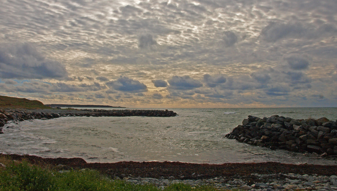 Short Beach on a windy afternoon Yarmouth, Nova Scotia Canada