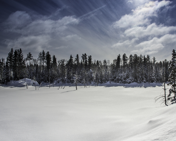 winter Scene Levack, Ontario Canada