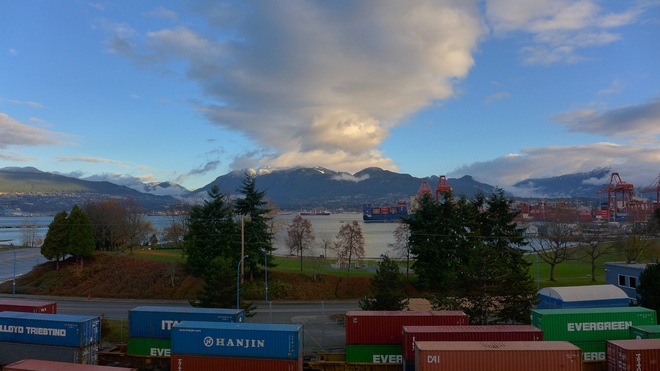 November Morning View Vancouver, British Columbia Canada