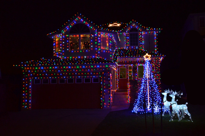 Christmas house lights Guelph, Ontario Canada