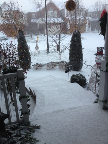 snowy day Brooklin, Ontario Canada