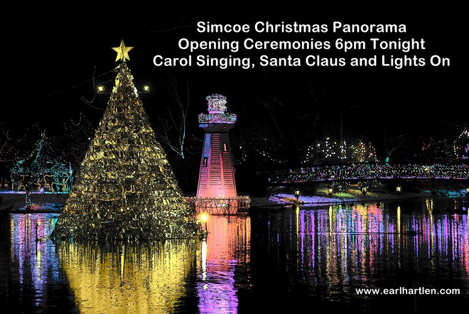 Simcoe Christmas Panorama Simcoe, Ontario Canada