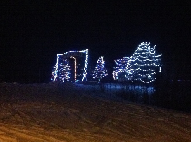 beautiful christmas lights Flin Flon, Manitoba Canada