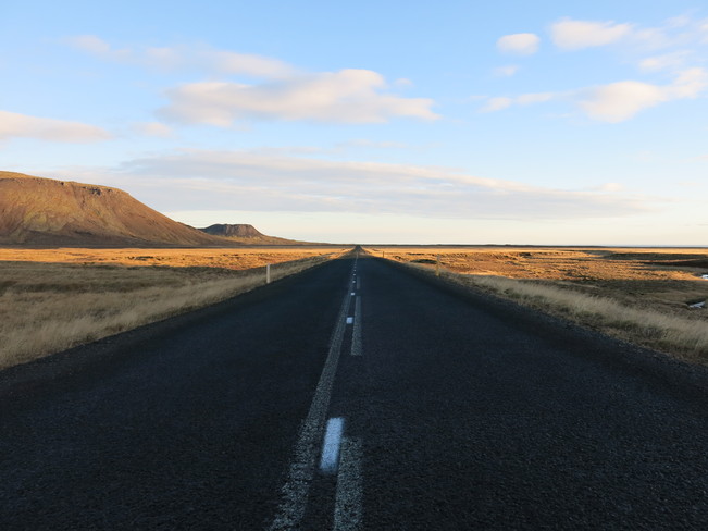 The open road Reykjavík, Iceland