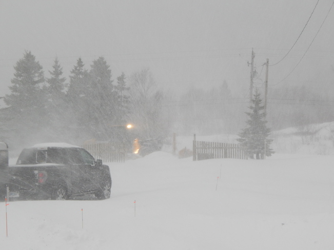 Winter Storm rips through Northern Cape Breton Ingonish, Nova Scotia Canada