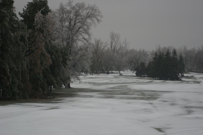 Course covered with ICE St. Davids, Ontario Canada