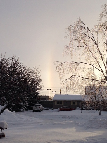 Christmas rainbow Kincardine, Ontario Canada