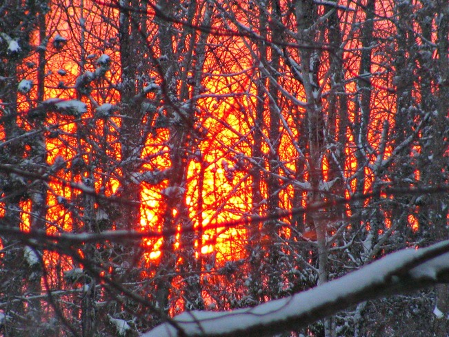 A Fire in the sky... Pembroke, Ontario Canada