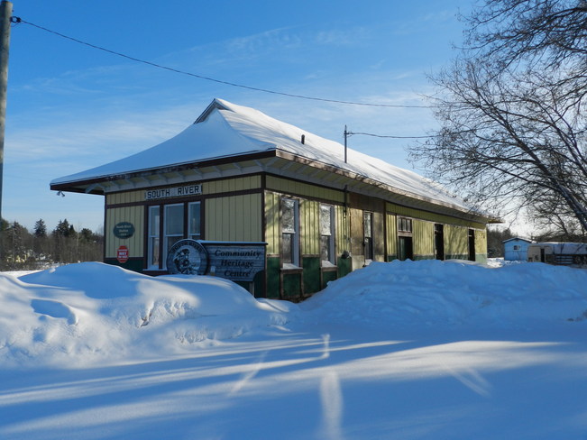 New Year's Day at the South River Train Station Bummers' Roost, Ontario Canada