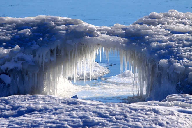 Lake Erie Ice Arch Selkirk, Ontario Canada