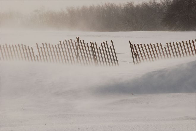 blowing snow Georgetown, Ontario Canada