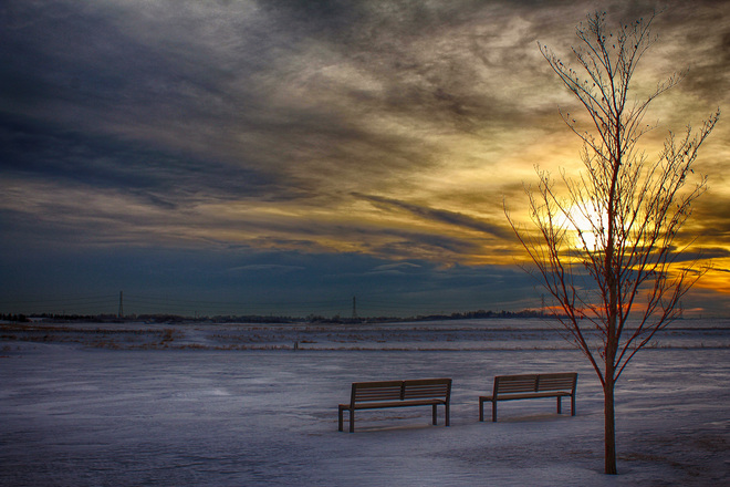 Ralph Klein Park Sunrise -- Calgary, AB. 