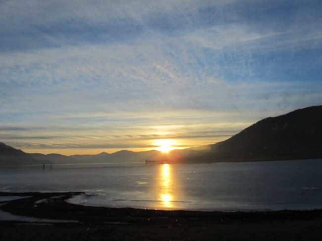 Yesterdays sunset Vernon, British Columbia Canada