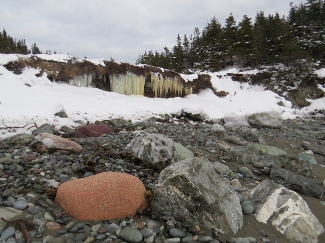 Ice candles Rock Harbour, Newfoundland and Labrador Canada