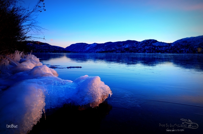Frozen Skaha Lake 2/5/2014 