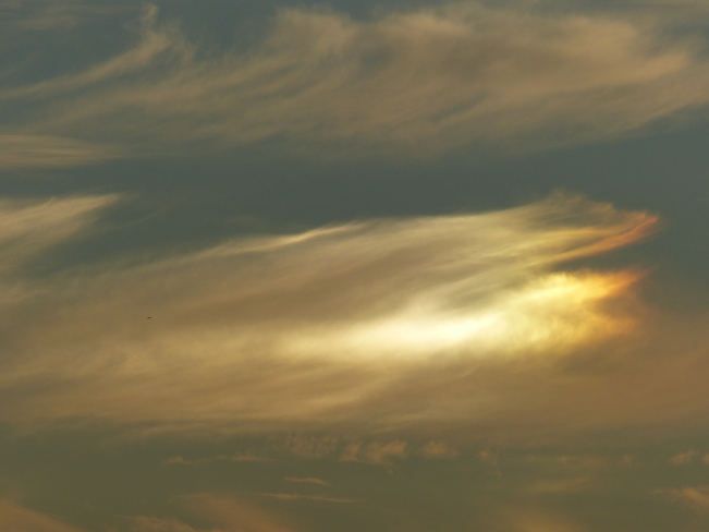 Iridescent cloud Shelburne, Nova Scotia Canada