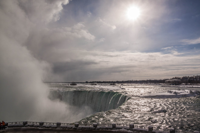Sunshine in February Niagara Falls, Ontario Canada