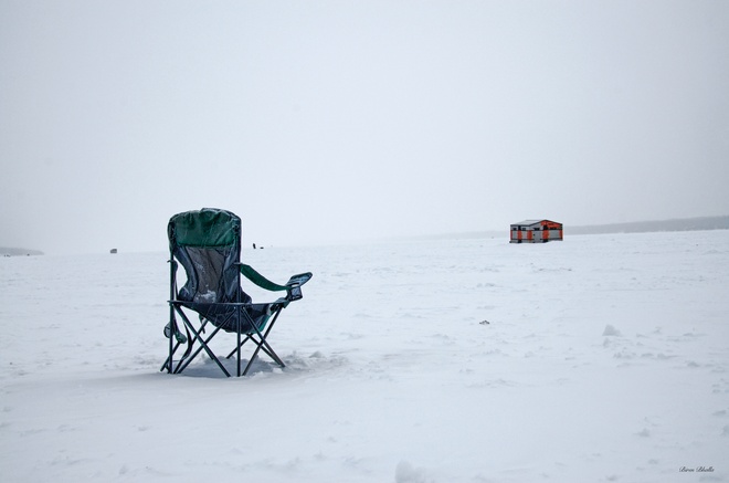 Ice Fishing Barrie, Ontario Canada