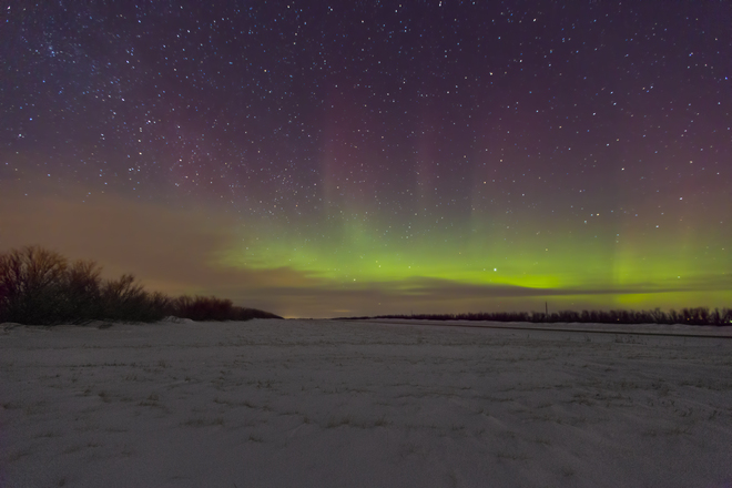 Aurora Borealis Feb 21/2014 Regina, Saskatchewan Canada