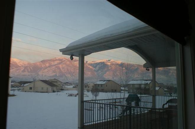 sunset over the mountains Salt Lake City, Utah United States