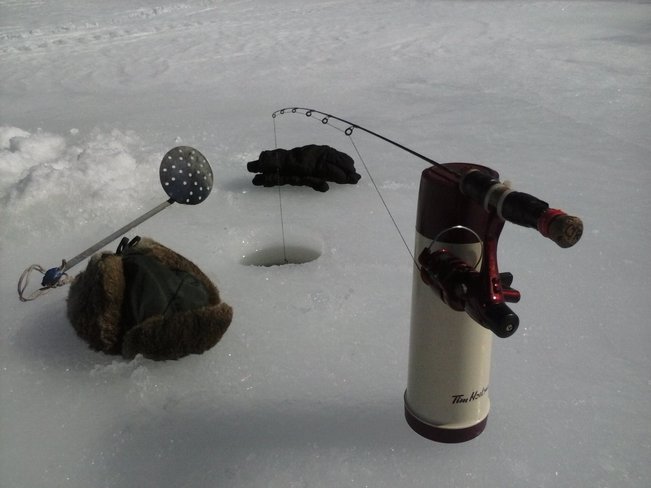 Ice Fishing Renforth, New Brunswick Canada