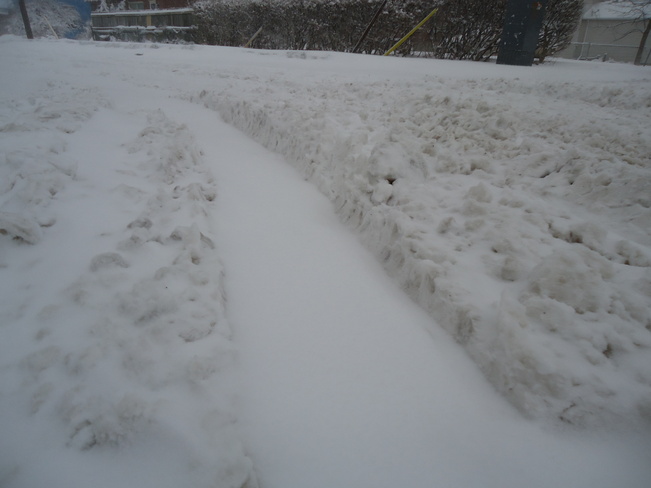 blizzard creates ridges of snow on streets Fort Erie ON Canada Fort Erie, Ontario Canada