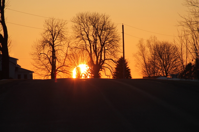Sunrise due East Aylmer, Ontario Canada