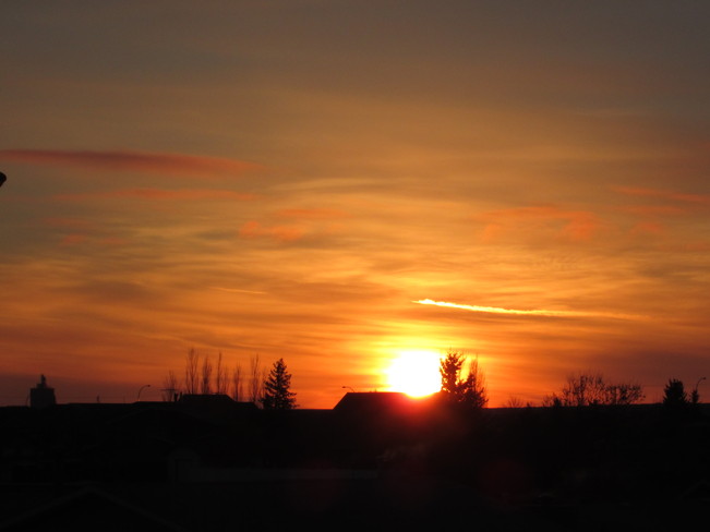 March Sun Rise Kindersley, Saskatchewan Canada