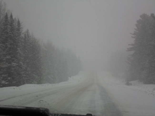 Again today more SNOW! Elliot Lake, Ontario Canada