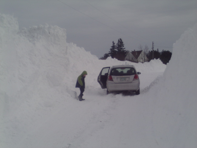 massive snow Tryon, Prince Edward Island Canada