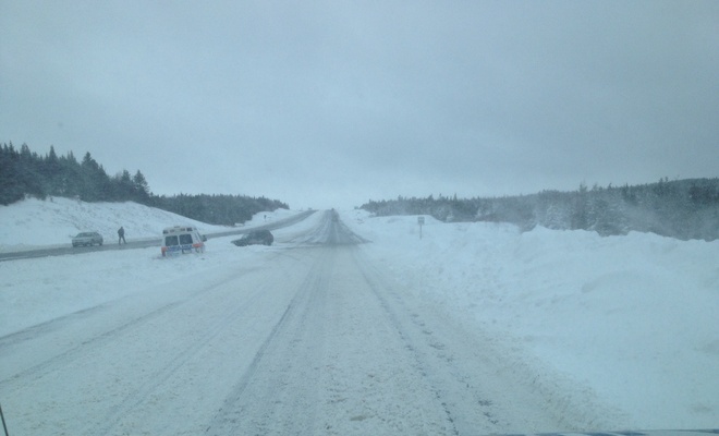 Drifting Snow Avondale, Newfoundland and Labrador Canada