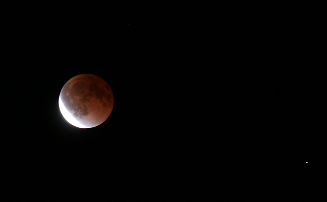 Lunar eclipse/blood moon Prince George, British Columbia Canada