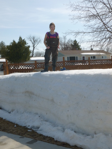 If it's really spring-why is there still so much snow? Dryden's Corner, Ontario Canada