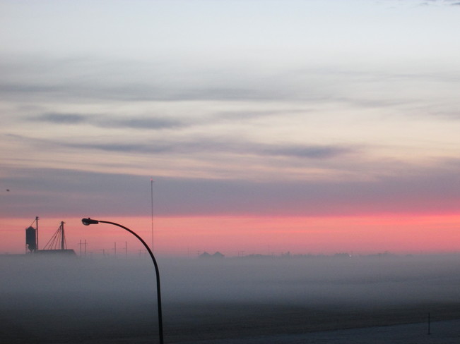 Spring Morning Fog Kindersley, Saskatchewan Canada