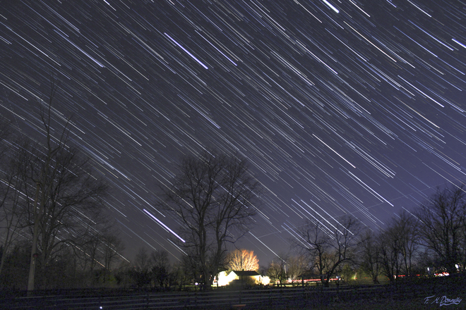 35-minute Star Trails Smiths Falls, Ontario Canada