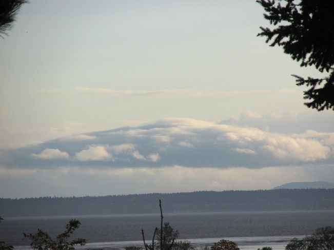 UFO or whale cloud Surrey, British Columbia Canada