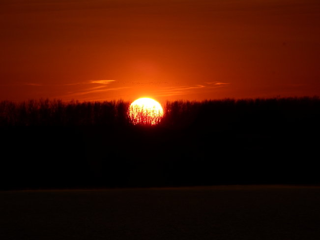Spring sunsets Long Sault, Ontario Canada
