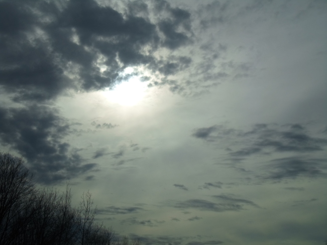 Active Weather/Dark clouds/Sun too Elliot Lake, Ontario Canada
