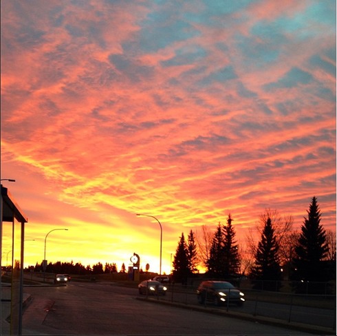 Sunrise in Millwoods Edmonton, Alberta Canada