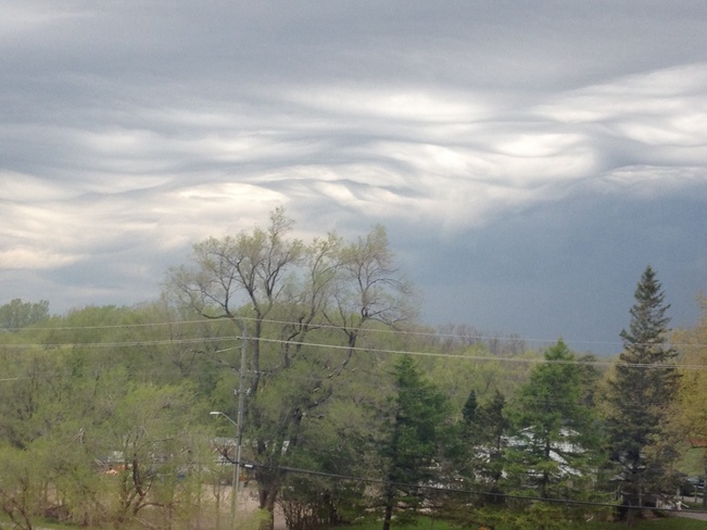 wave formed clouds Kingston, Ontario Canada