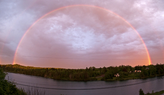 Sunset rainbow Saint John, New Brunswick