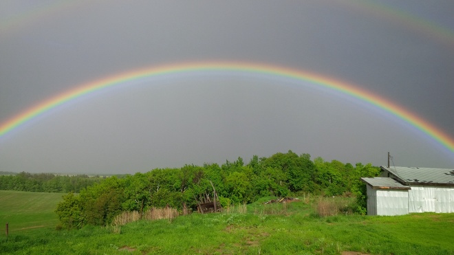 double rainbows Cudworth, SK