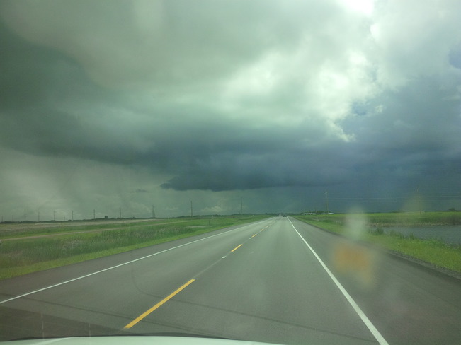 Driving into some crazy weather in Regina... Regina, Saskatchewan Canada