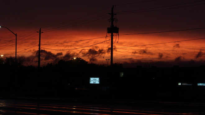 Glowing Orange Sunset After The Severe Weather Event - Kingston,on. 300 Bath Road, Kingston, ON K7M 4Y2, Canada