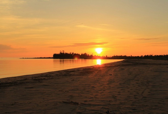 Famous Sauble Beach Sunset Sauble Beach North, Ontario Canada