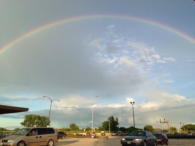 panaramic rainbow Winnipeg, Manitoba Canada