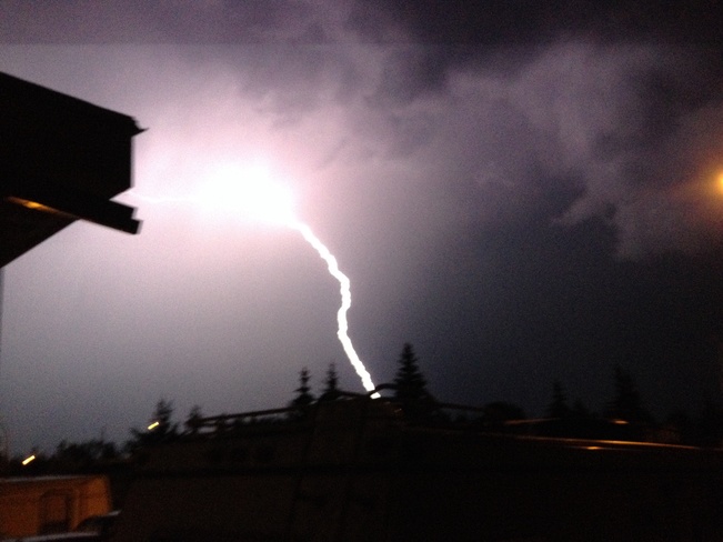 lightning bolt! Manning, Alberta Canada