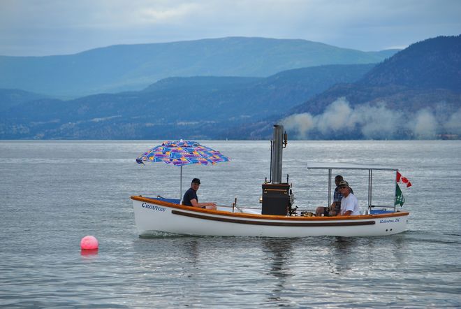 Perfect day on the lake to take out the steamboat Kelowna, BC