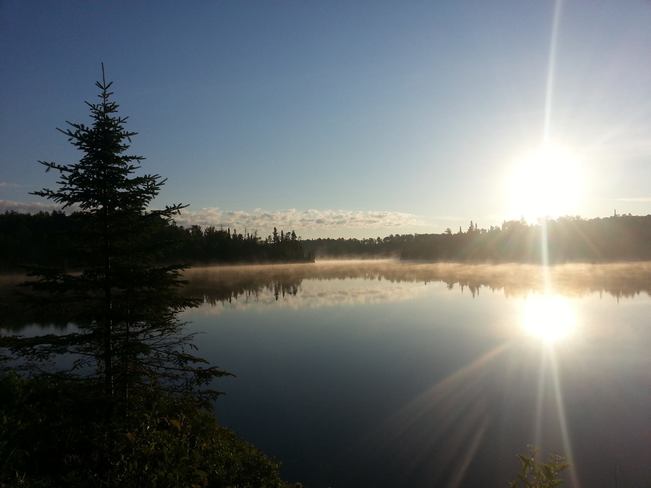 sunrise on MacCormack Lake Thunder Bay, ON