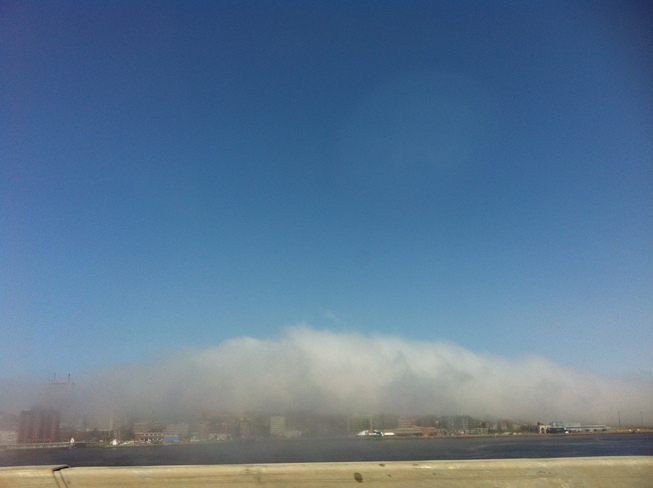 Blanket Of Fog Over Saint John City Saint John, NB